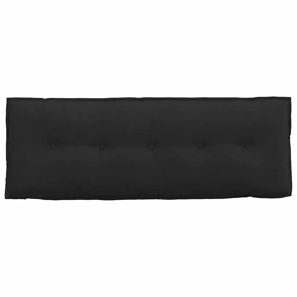 Cuscino per Schiena Nero 140 x 50 cm Tessuto in Microfibra 42014862