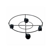 Portavaso Ruote Tondo Nero 50