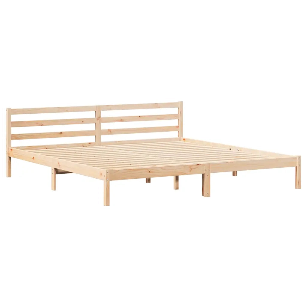 Letto matrimoniale | Letto per adulti | Struttura del letto Marrone 225,5 x 185,5 x 69,5 cm