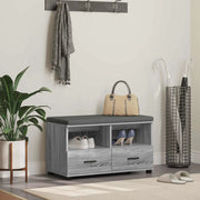 Panca per ingresso con cuscino Sonoma grigia 80 x 38 x 46 cm 891461