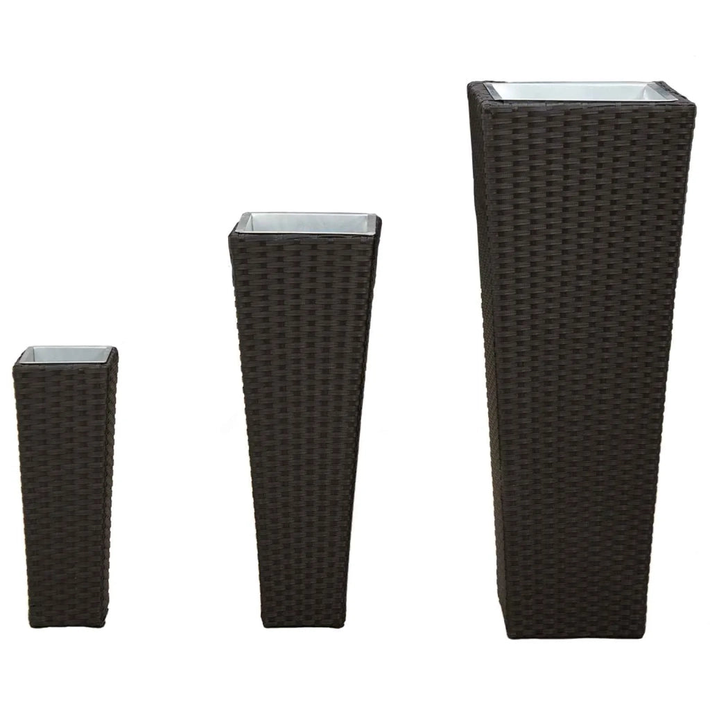 Set da esterno 3 pcs Nero Metallo 42026959