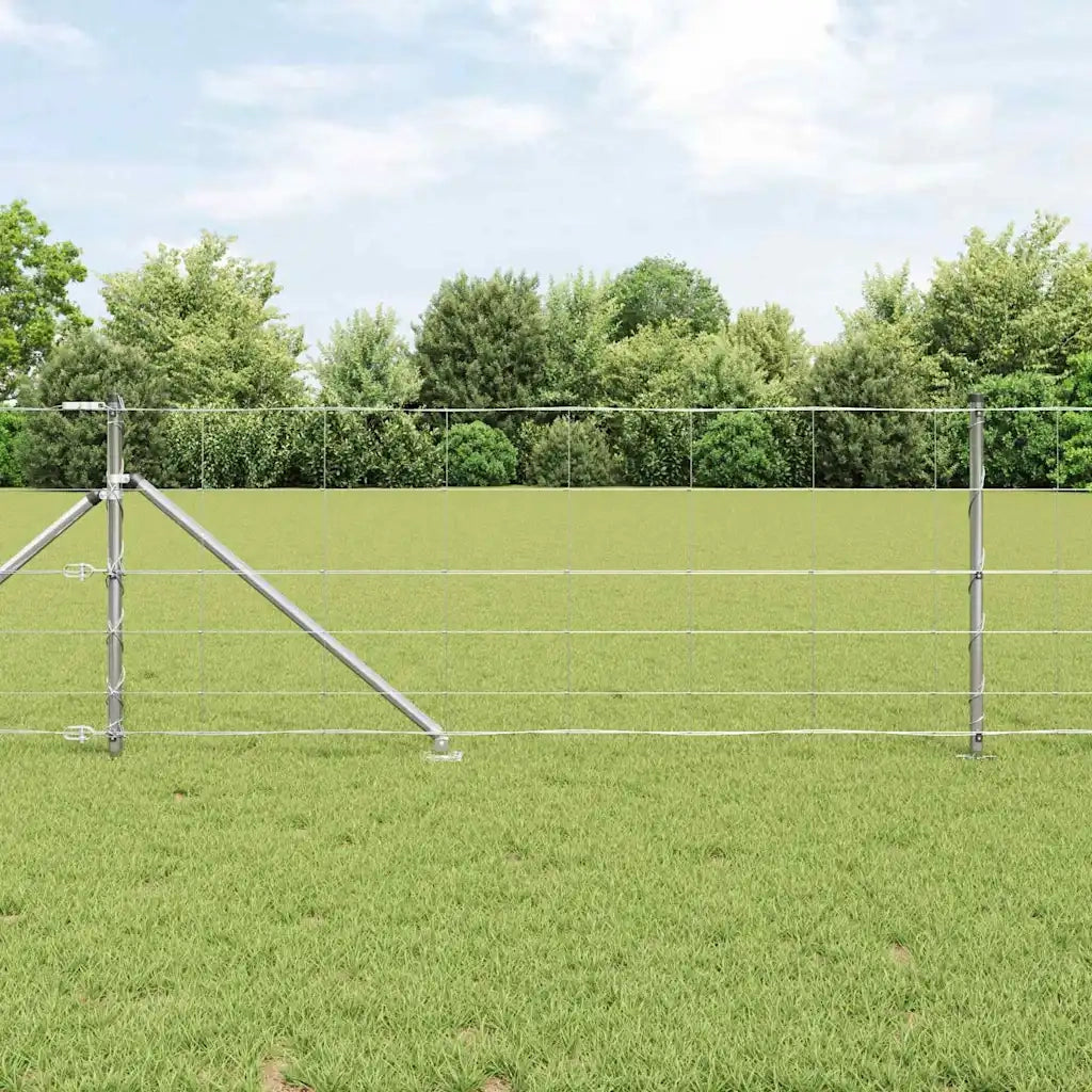 Palo della recinzione Zincato 50 x 0,8 m Acciaio