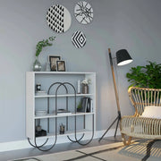 Biblioteca Otis, Libreria 2 Ripiani, 96x26x99h cm Bianco