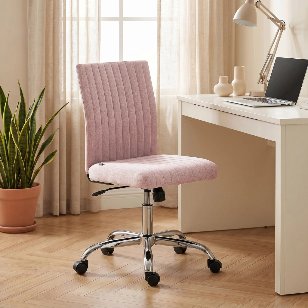 Sedia da ufficio ¨C Minimal ¨C rosa 43x56x89-99 cm