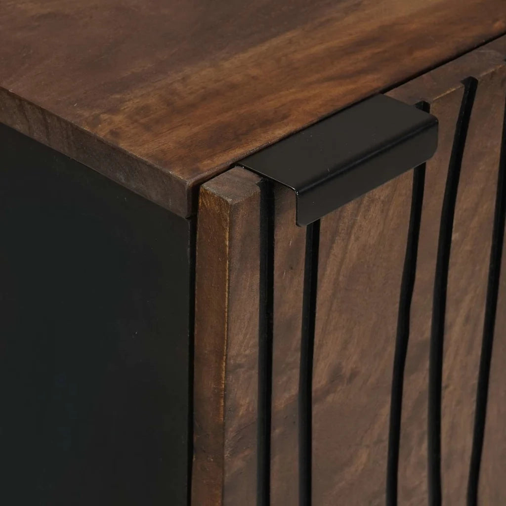 Credenza | Sideboard Marrone 40 x 33 x 75 cm legno massello di mango