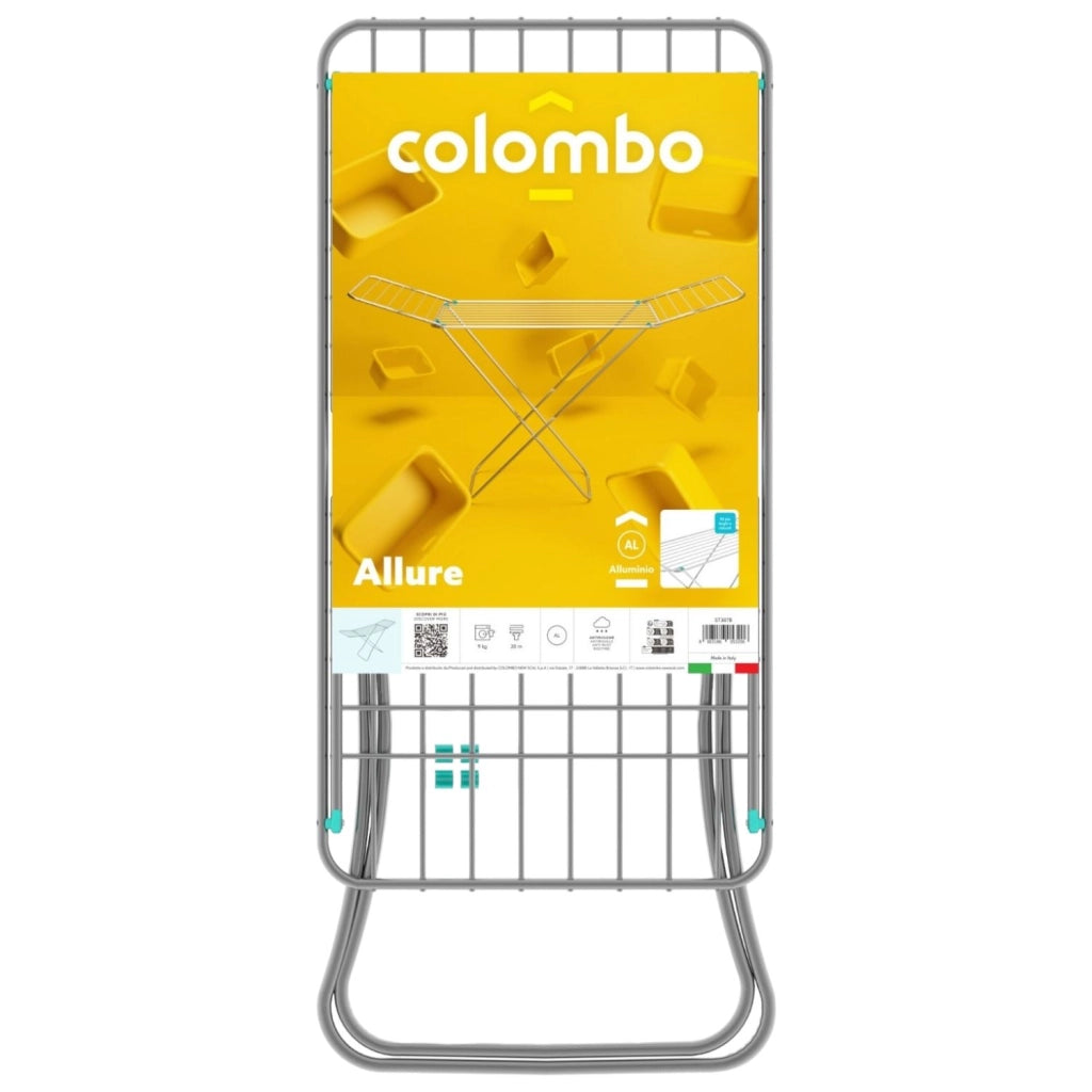 STENDIBIANCHERIA COLOMBO ALLURE IN ALLUMINIO ANTIRUGGINE