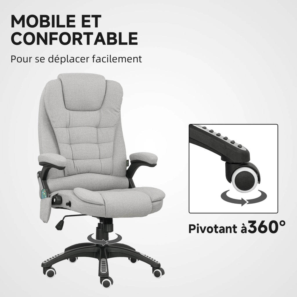Poltrona massaggiante e riscaldante ¨C Minimal ¨C Grigio