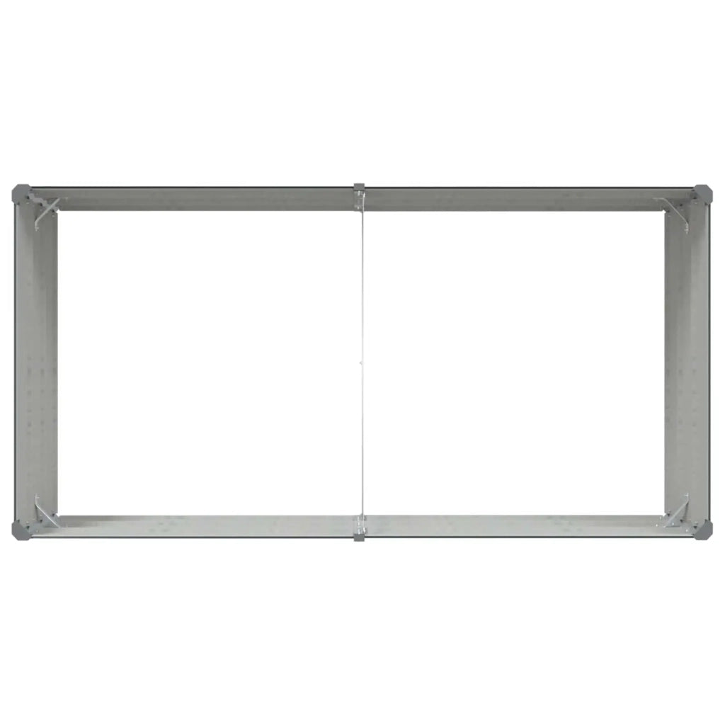 Fioriera Antracite 195 x 100 x 45 cm Acciaio zincato 42018219