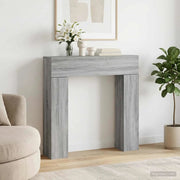 Cornice per camino Sonoma grigio 102 x 18 x 100,5 cm 8006603