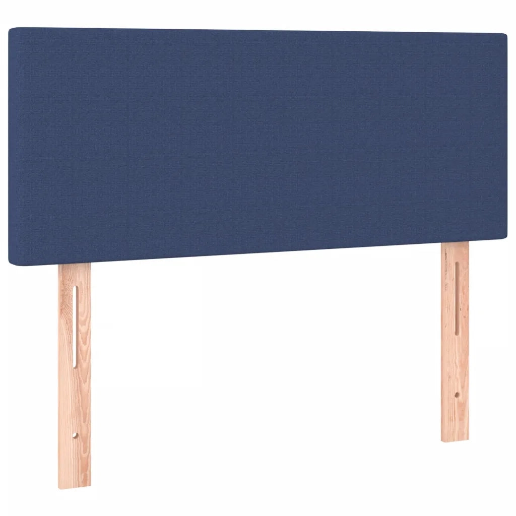 Letto a Molle con Materasso e LED Blu 80x200 cm in Tessuto