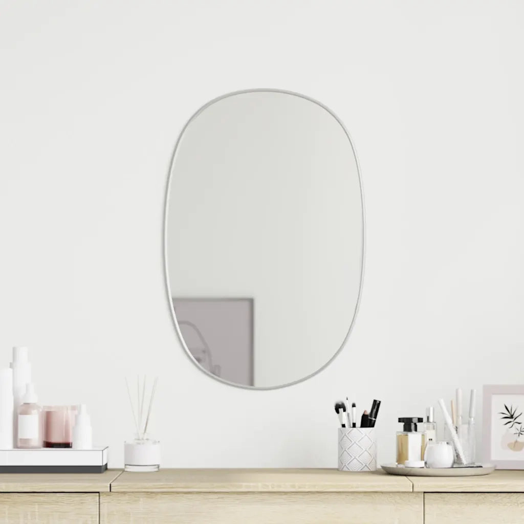 Specchio da Parete | Specchio decorativo Argento 60x40 cm
