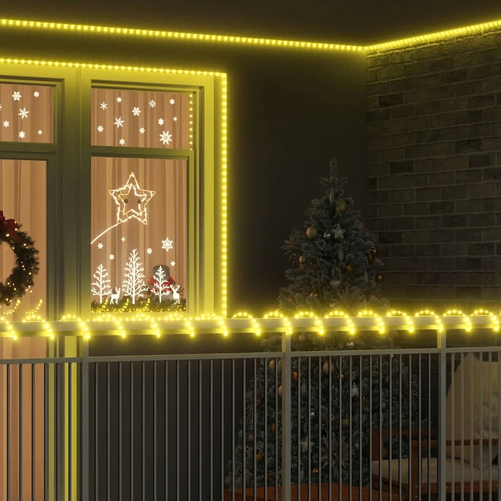 Luce a corda con 2400 LED Bianco caldo 100 m PVC CFW3598305