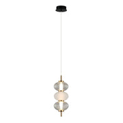 Sospensione Italux Testa vetro trasparente LED 12W