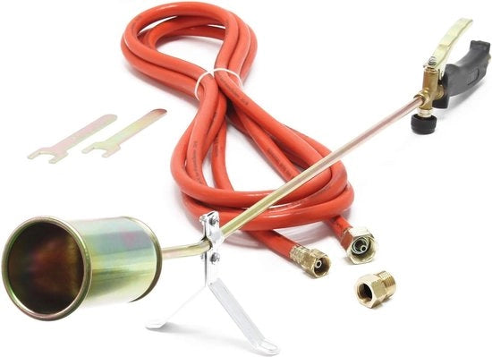 Apparecchio a gas per bruciatura erbe - Dispositivo di fiamma efficace per l'eliminazione delle erbe senza prodotti chimici.