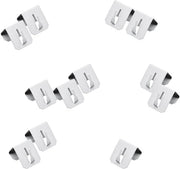 Set di 12 chiodi per parete autoadesivi - metallici - per catene di luci - supporto decorativo - 3,5 cm x 3 cm - chiodi per decorazione
