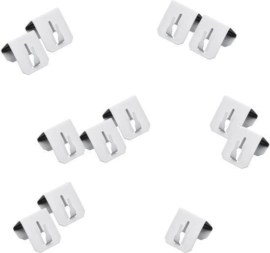 Set di 12 chiodi per parete autoadesivi - metallici - per catene di luci - supporto decorativo - 3,5 cm x 3 cm - chiodi per decorazione