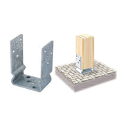 PIASTRA 791 SUPPORTO ANCOR U ZINC FUOCO 60X 91 MM
