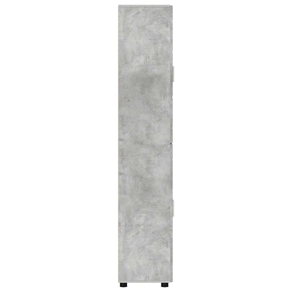 Credenza con lo scaffale FLORIN Grigio cemento 60 x 35 x 182 cm 3397907