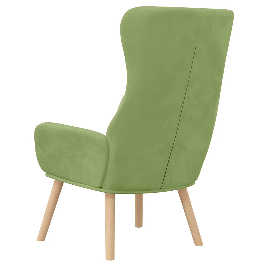 Poltrona Relax Verde Chiaro in Velluto 341354