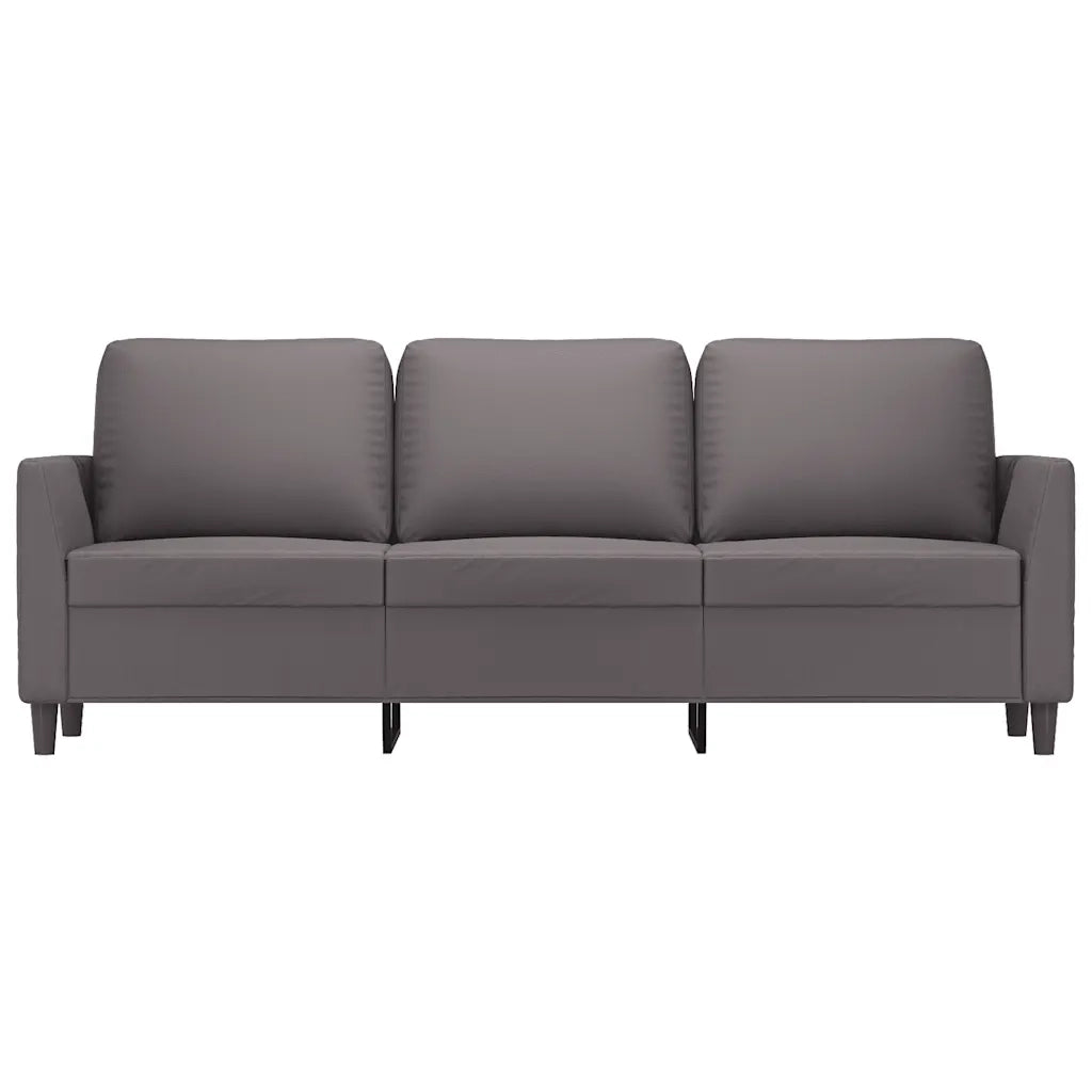 Divano a 3 Posti Grigio 180 cm in Similpelle 359340