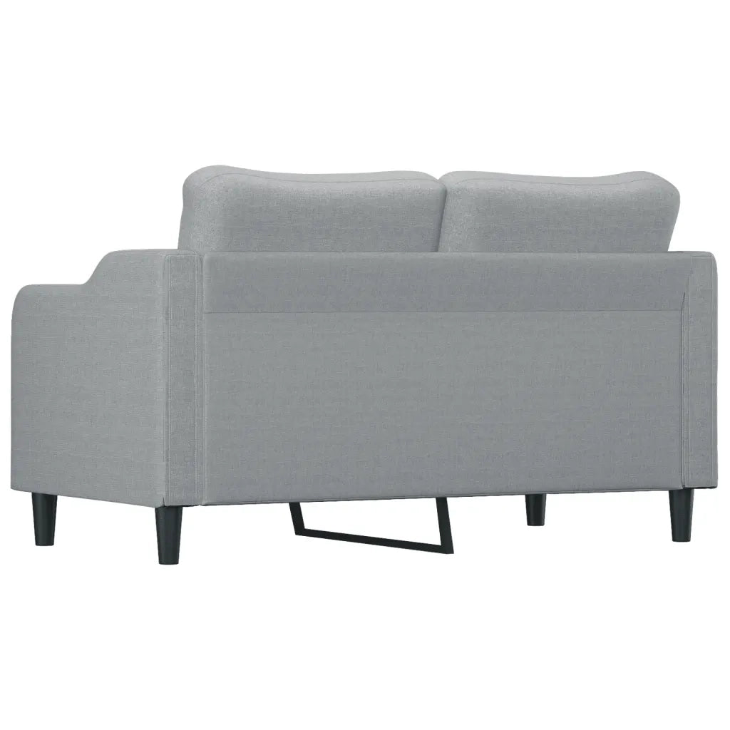 Divano a 2 Posti-Sofa 2 Posti Grigio Chiaro 140 cm in Tessuto 161140