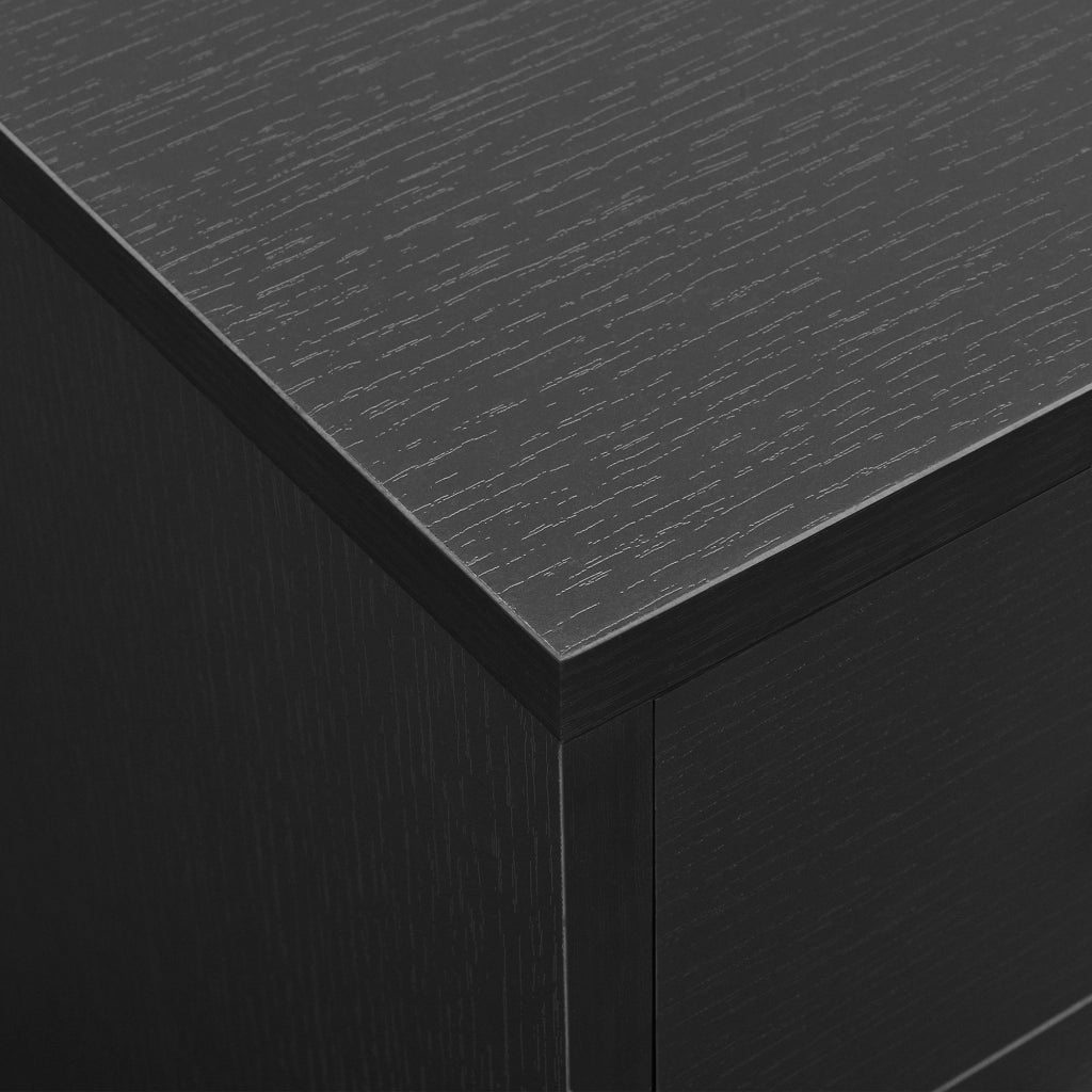 Comodino con 2 Cassetti 38 x 34 x 37 cm - Grigio [en.casa]
