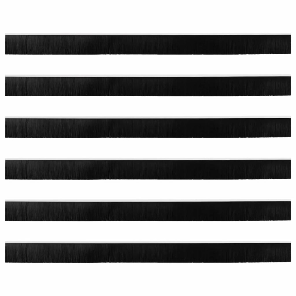 Spazzole per porte autoadesive 6 pcs Bianco 100 cm 42019527