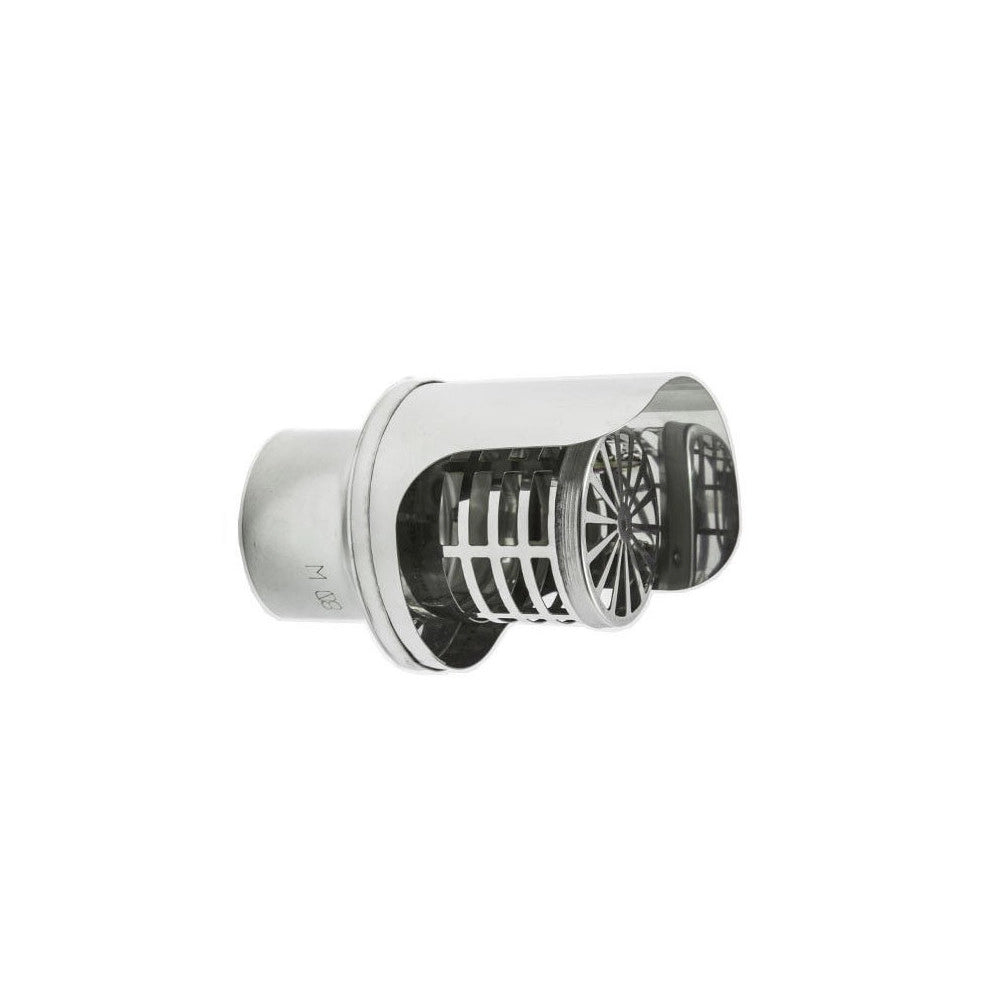 Fumaiolo terminale per tubi pellet innesto m maschio, diametro 80mm