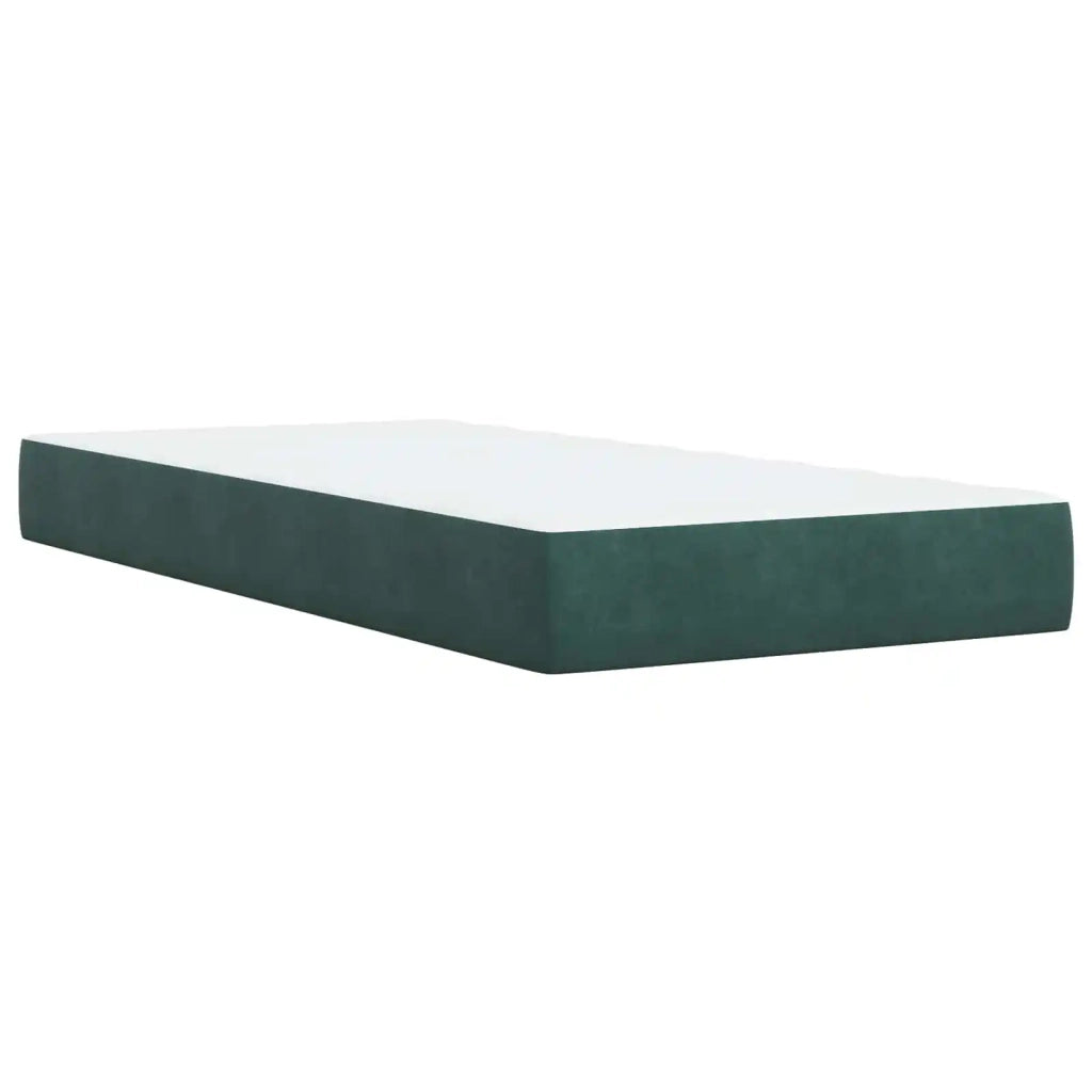 Letto box spring con materasso Verde Scuro 90 x 200 cm Velluto 3454532