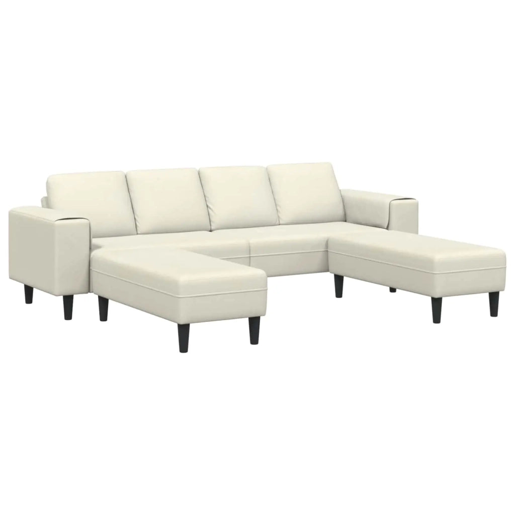 Divano per Soggiorno 3 pcs Crema 250 x 188 x 76 cm 3335129