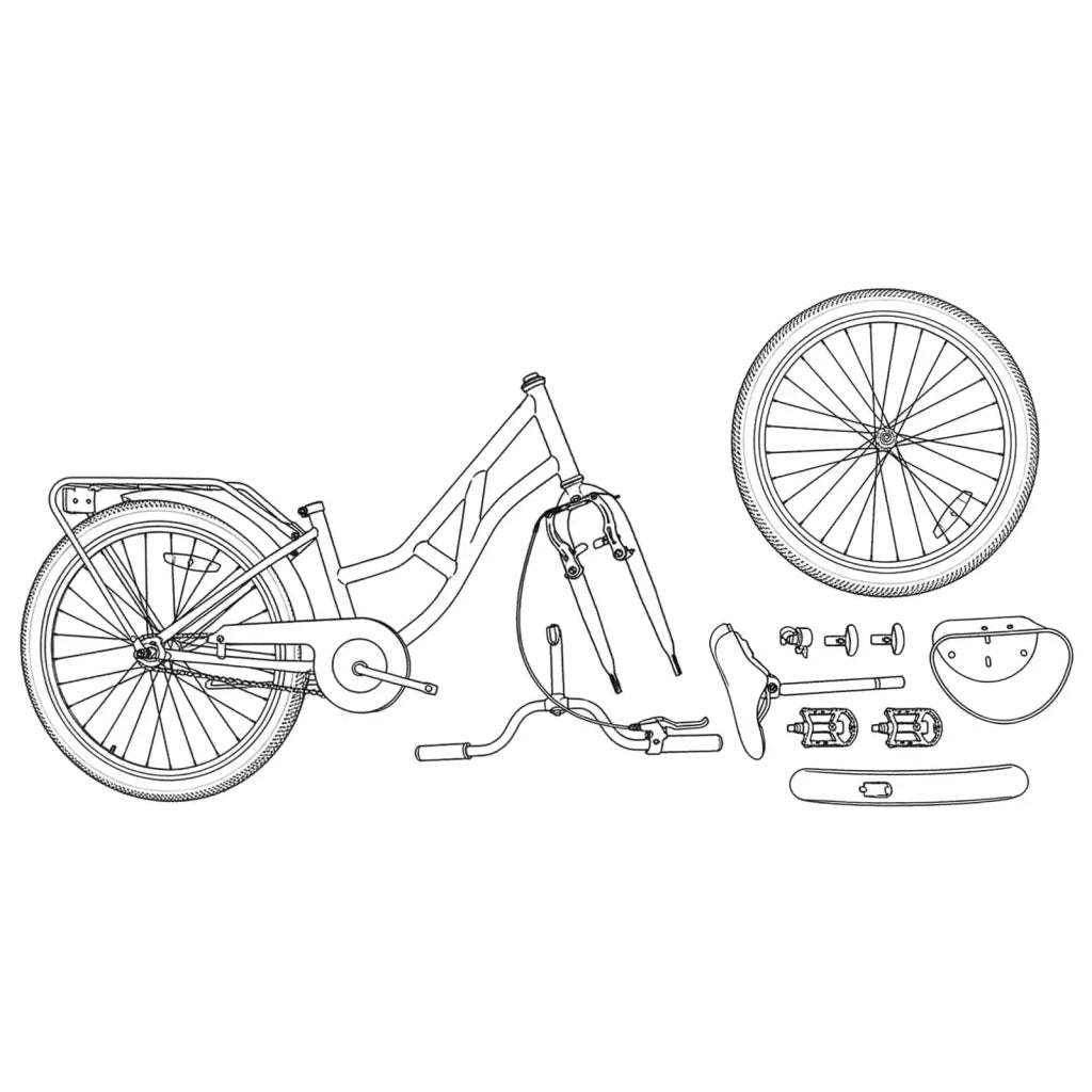 Bicicletta per Bambini 24 Pollici per 8-12 anni Nero 42009697