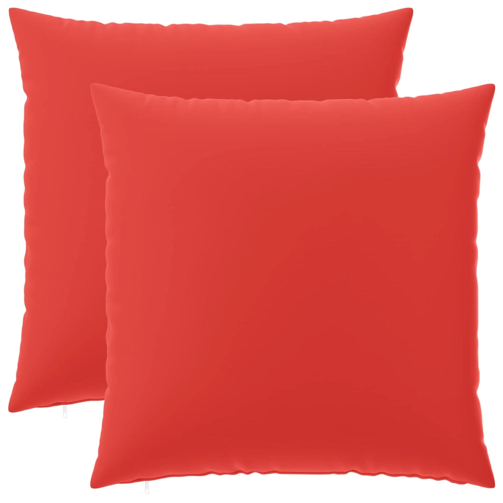 Federa 2 pcs HEERLEN Rosso 65 x 65 cm Poliestere 913029