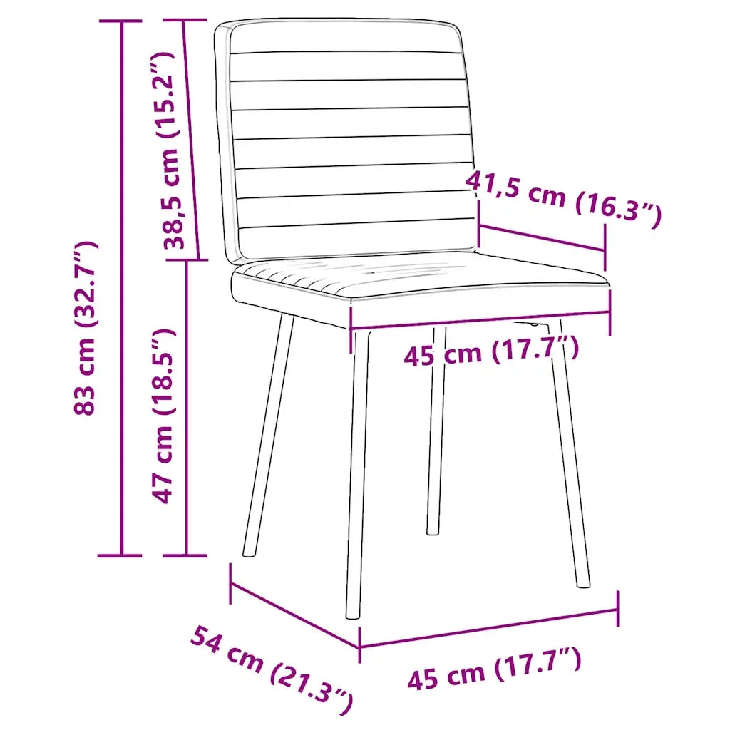Sedie da Pranzo 2 pz Grigio Chiaro in Velluto 4101156