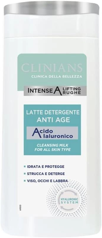 CLINIANS LATTE DETERGENTE 200 ML CON ACIDO IALURONICO ANTIRUGHE