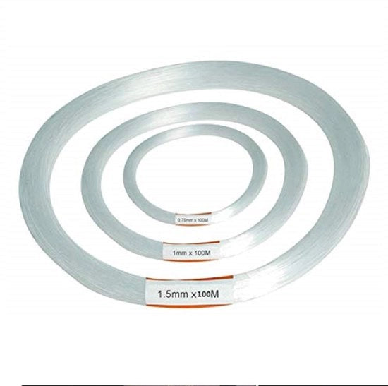 Cavo a fibre ottica in PMMA trasparente 100 m - LED decorativo - guaina ottica 0,75/1/1,5 mm - basso consumo energetico - flessibile e resistente - cavo a fibre ottica
