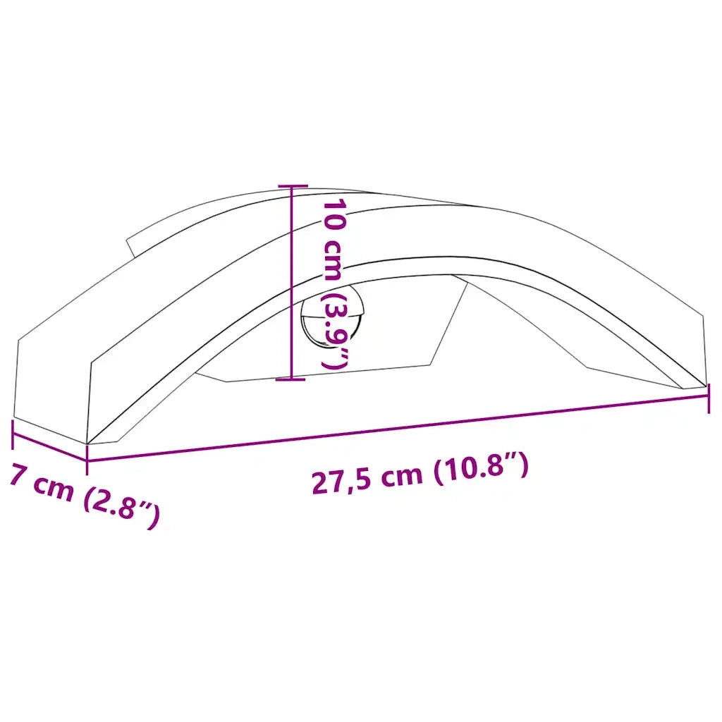 Applique con LED e Sensore Bianca in Alluminio Pressofuso CFW5066693