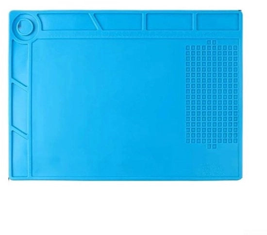 Supporto di lavoro isolante termico - Antistatico e Antiscivolo - Ideale per un mantenimento preciso - 48 x 32 cm - Adatto per strumenti - Garantito resistenza al calore.