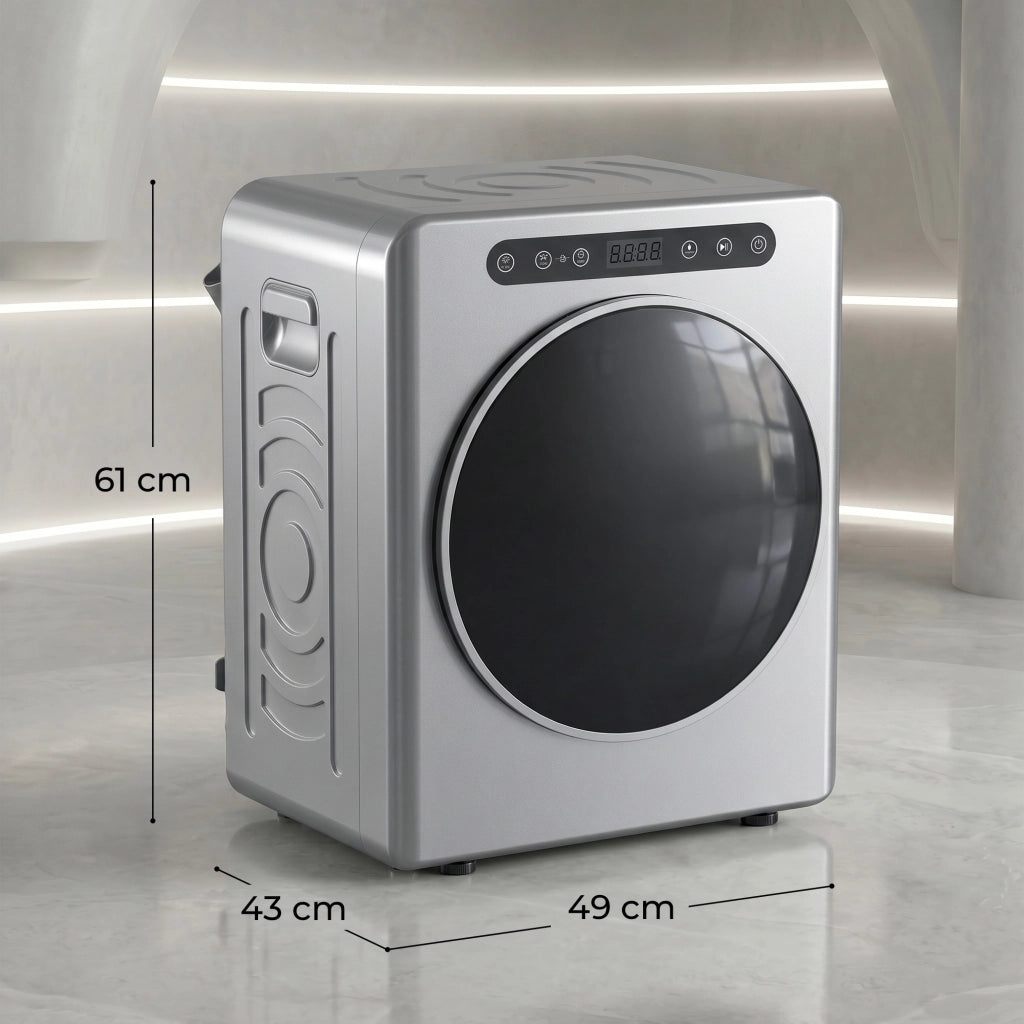 Asciugatrice Elettrica 1000W ¨C Xylo ¨C 3 Kg, 6 Modalit¨¤, Acciaio Inossidabile, Argento