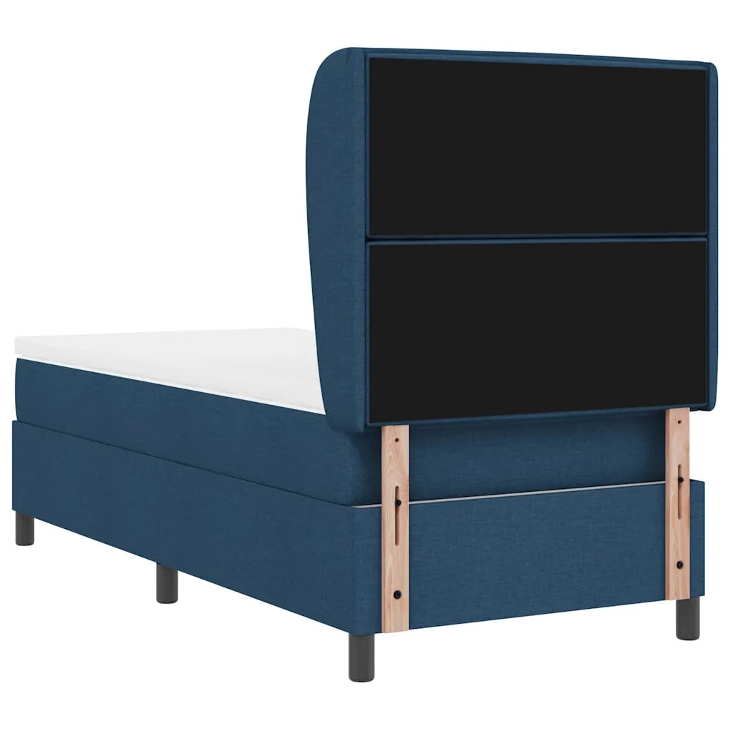 Letto a molle con materasso Blu 90 x 200 cm Tessuto 3340486