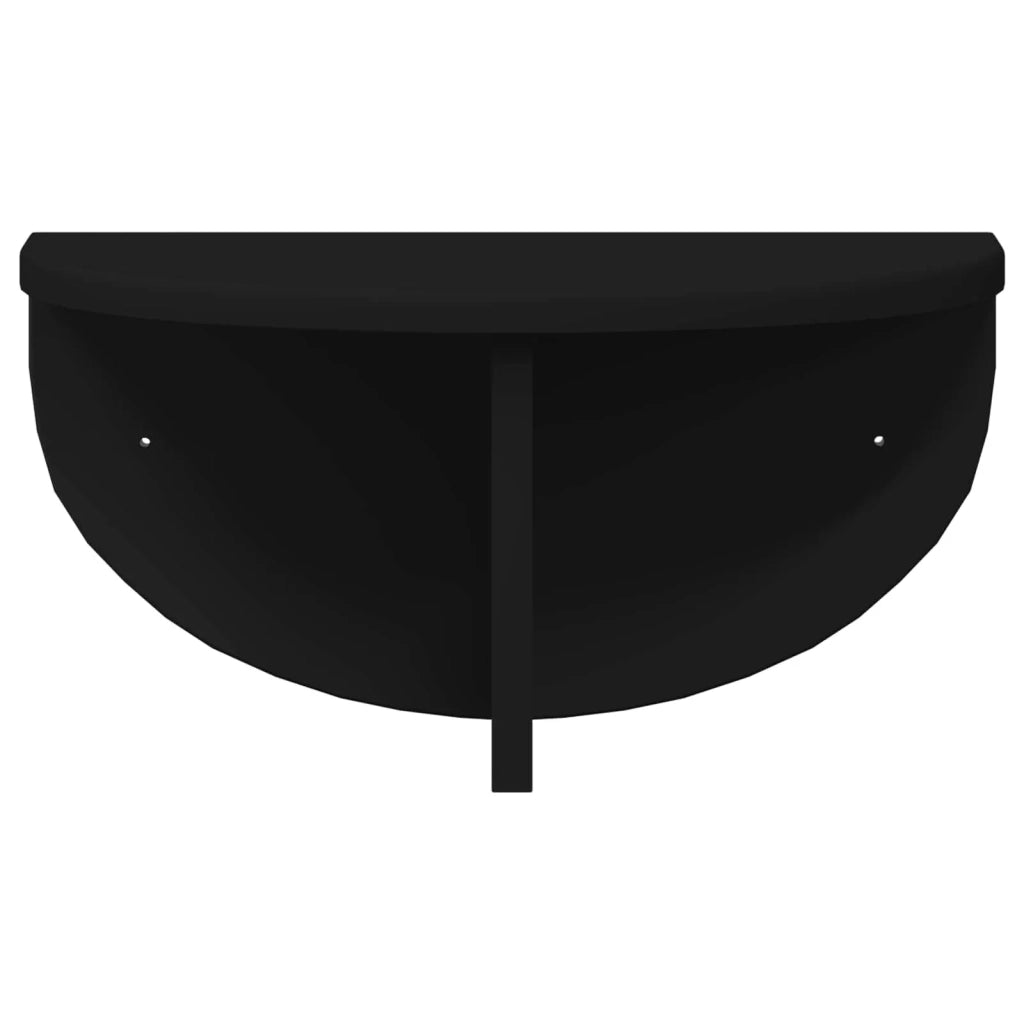 Scaffale da parete 2 pcs Nero 38 x 19 x 19 cm Legno multistrato 891411