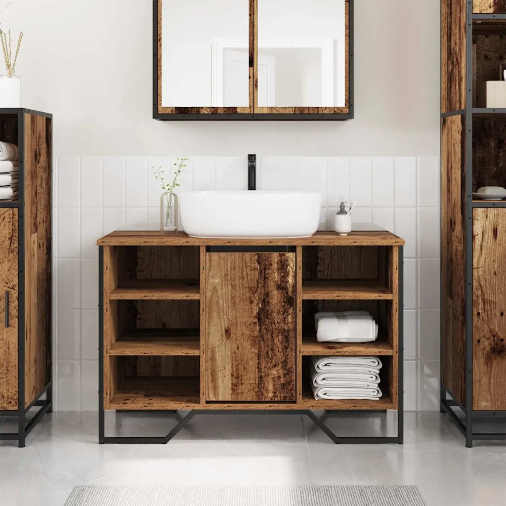 Armadio per Lavabo da Bagno Legno vecchio 91 x 35 x 60 cm 869183