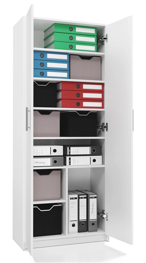 Scaffale OLIV 2d bianco libreria moderna