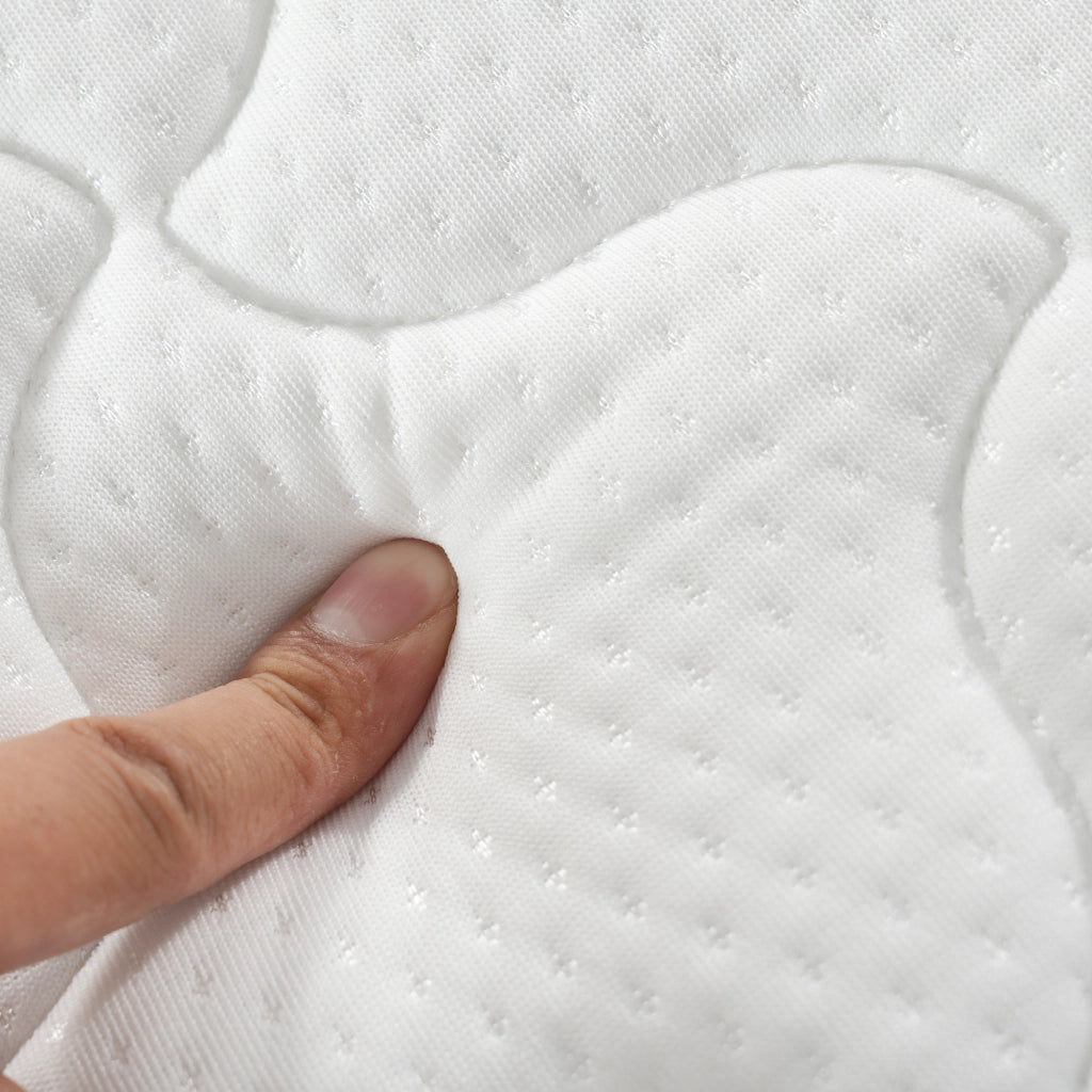 Materasso a molle insacchettate ergonomico bianco 90x190 cm
