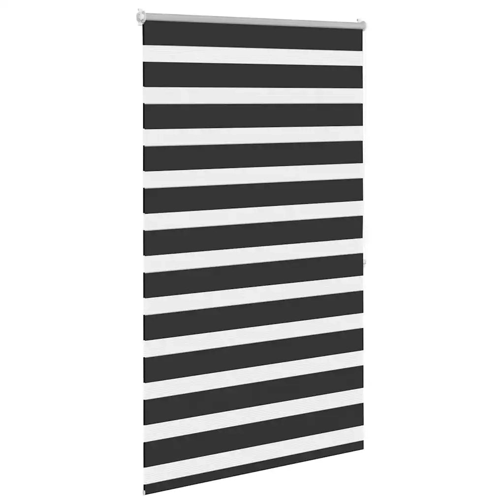 Tenda a rullo | Tenda avvolgibile zebra 100,9x175 cm Tessuto Larghezza 96,7 cm nero