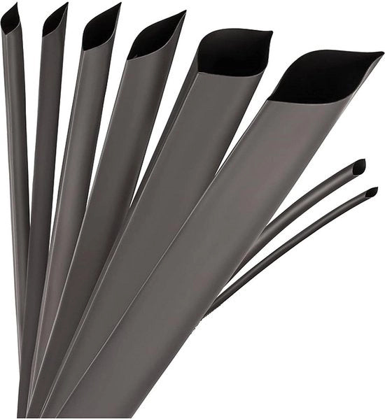 Kous isolante nera per metro - isolamento di cavi e connessioni saldature - Ø30mm 4 metri - rapporto di compressione 3-1 - resistente ai raggi UV