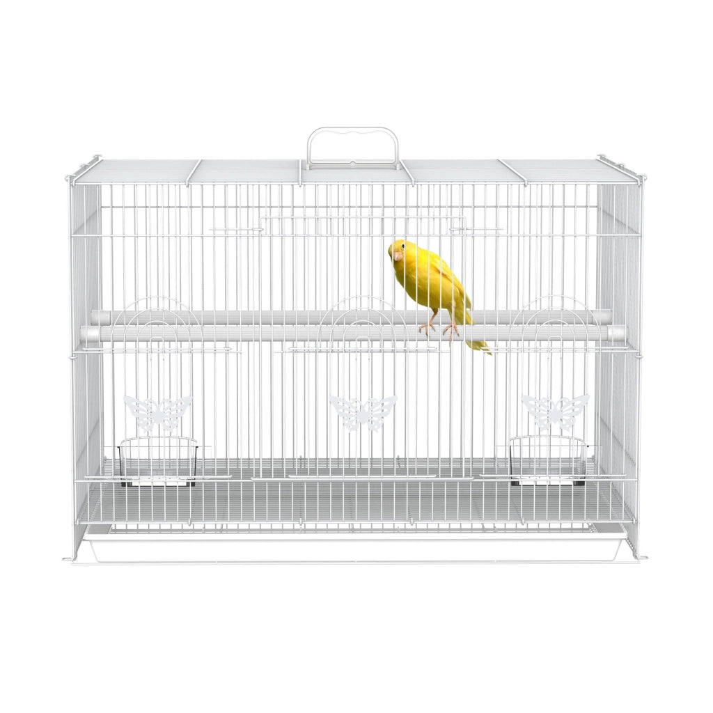 Gabbia per Uccelli ¨C Minimal ¨C Bianco 60x41x41 cm