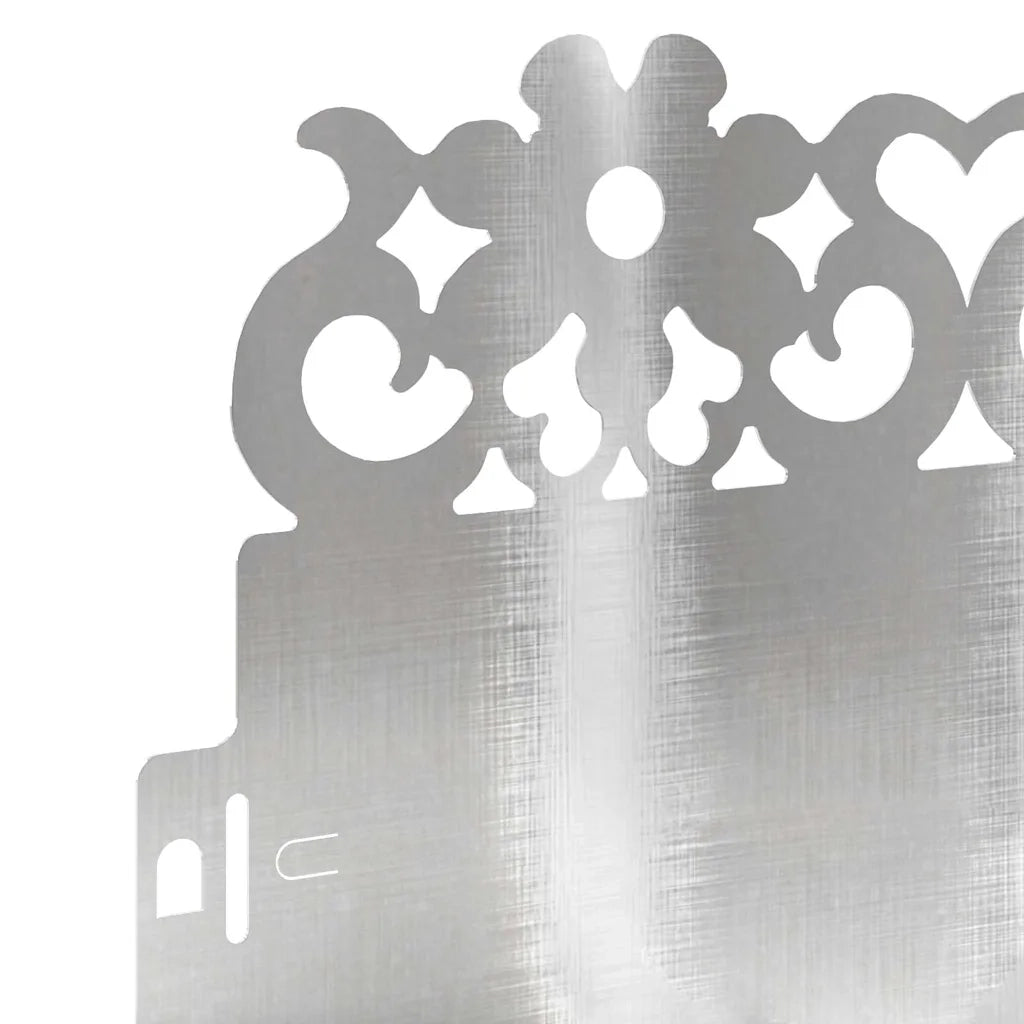 Bordure per prato 10 pz Argento 103 x 0,05 x 22 cm CFW3811218