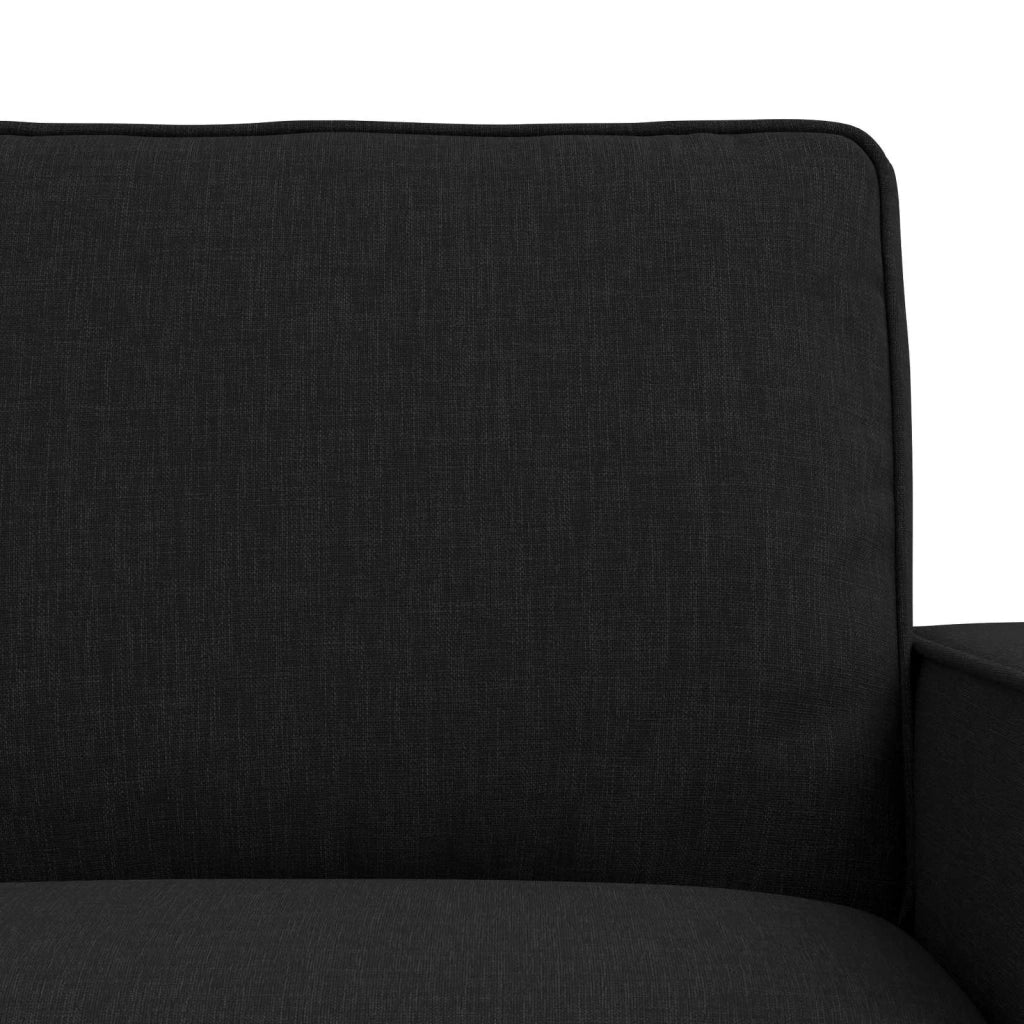 Set di divani 2 pcs Nero 182 x 80 x 82 cm Tessuto 3407546