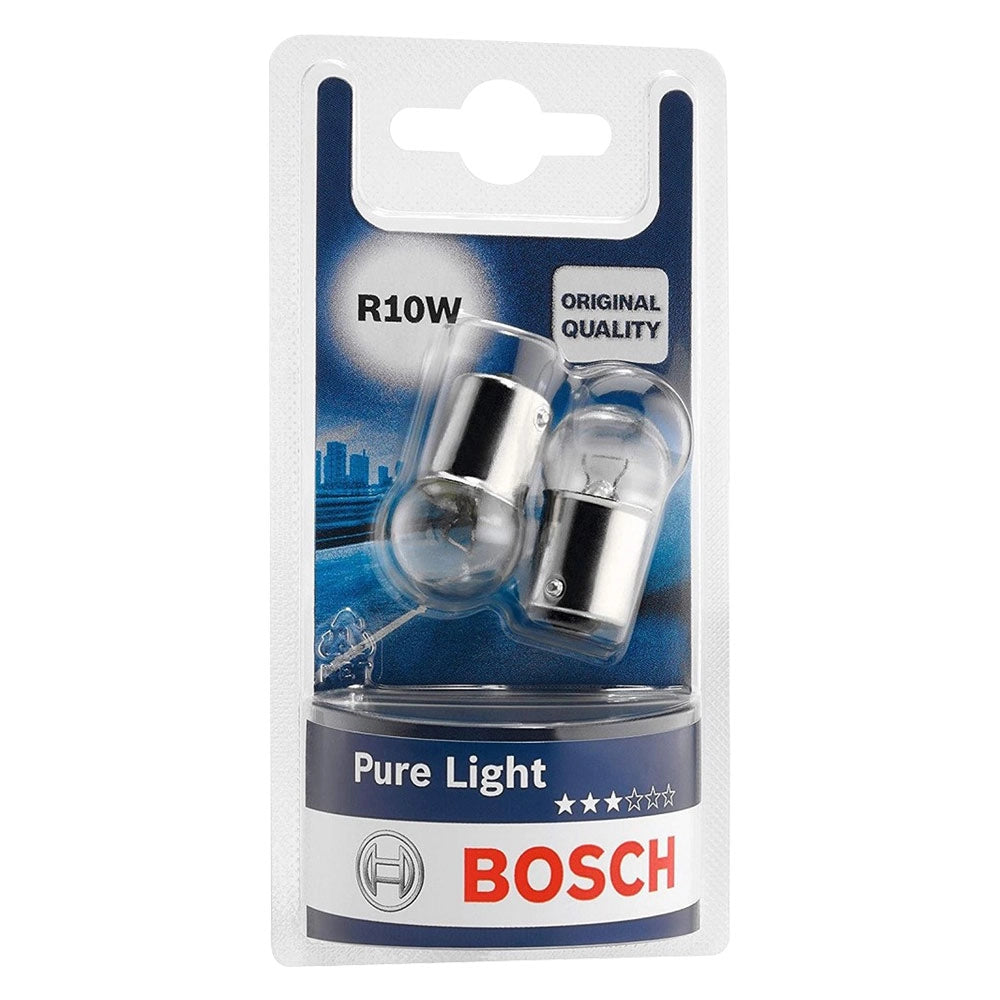 LAMPADINA LUCE TARGA R5W - 12 V - 5 W - attacco BA15s - 2 pezzi  - BOSCH