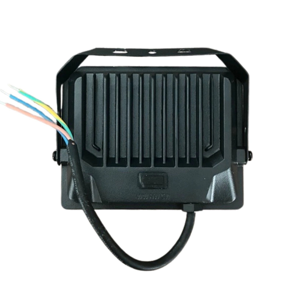 Faro Led Flood Light CCT 50W, Diffusore Bianco Opaco Super Slim Carcassa Nera, IP65 205X193X38mm SKU-23768